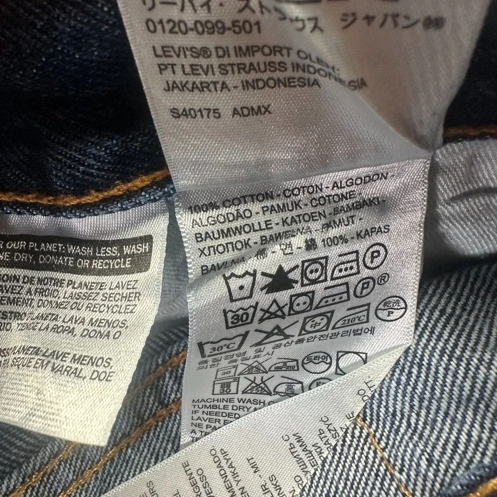 Levi's 550 Jeans Men 40x32 Blue Cotton Denim Straight Workwear Streetwear Travel